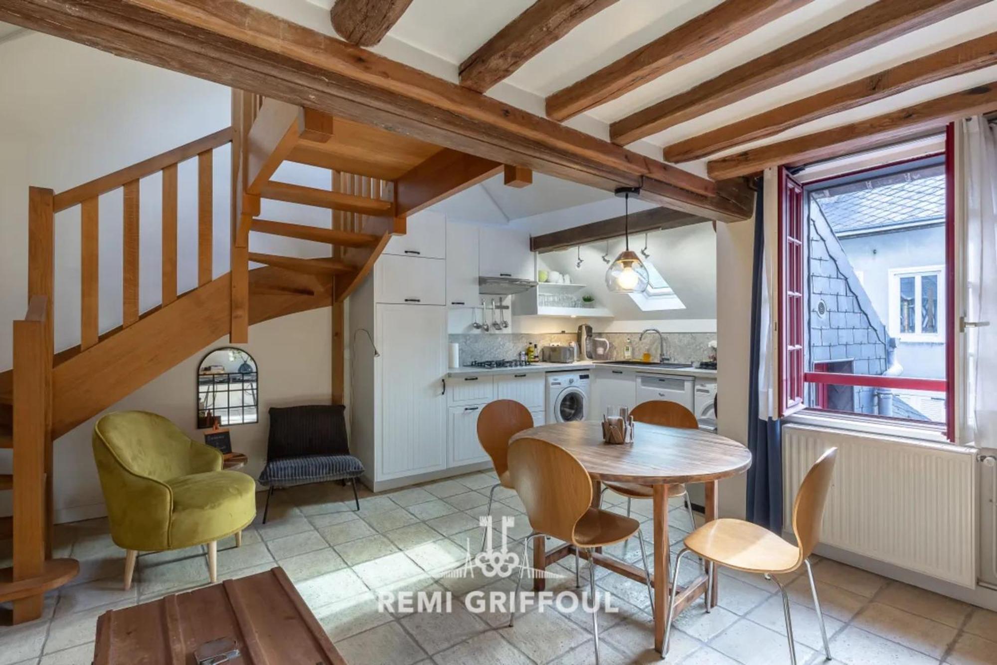 L'Escalier D'H - Duplex 3 In The City Center - Normand Charm - Family Stay Honfleur Extérieur photo